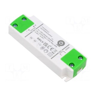 Power supply: switched-mode | LED | 20W | 12VDC | 1.67A | 180÷264VAC