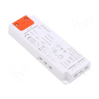 Power supply: switched-mode | LED | 20W | 12VDC | 1.67A | 220÷240VAC