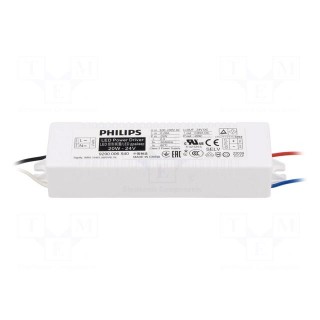 Power supply: switched-mode | LED | 20W | 24VDC | 0÷850mA | 90÷264VAC