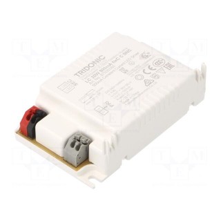 Power supply: switched-mode | LED | 20W | 30÷43VDC | 500mA | 198÷264VAC