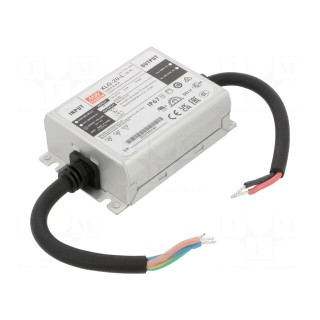 Power supply: switched-mode | LED | 20W | 32.4÷54VDC | 350mA | IP67