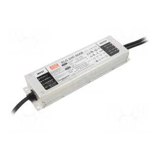 Power supply: switched-mode | LED | 239.76W | 36VDC | 3.33÷6.66A | IP65