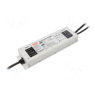 Power supply: switched-mode | LED | 240W | 24VDC | 5÷10A | 100÷305VAC
