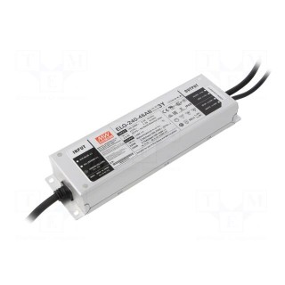 Power supply: switched-mode | LED | 240W | 48VDC | 2.5÷5A | 100÷305VAC
