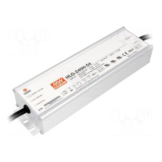 Power supply: switched-mode | LED | 240.3W | 54VDC | 4.45A | 90÷305VAC