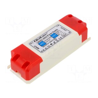 Power supply: switched-mode | LED | 24W | 12VDC | 2A | 220÷240VAC | IP20