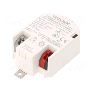 Power supply: switched-mode | LED | 24W | 24÷40VDC | 500÷600mA | IP20