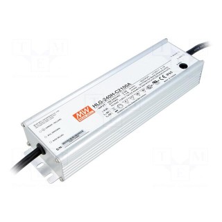 Power supply: switched-mode | LED | 250W | 59÷119VDC | 1050÷2100mA