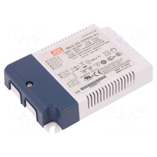Power supply: switched-mode | LED | 25W | 16.8÷24VDC | 1050mA | IP20