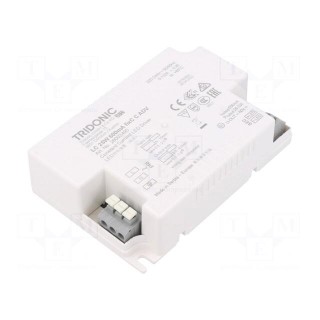 Power supply: switched-mode | LED | 25W | 21.4÷44VDC | 600mA | IP20
