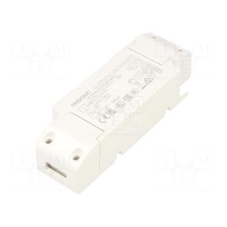 Power supply: switched-mode | LED | 25W | 42÷60VDC | 600mA | 198÷264VAC