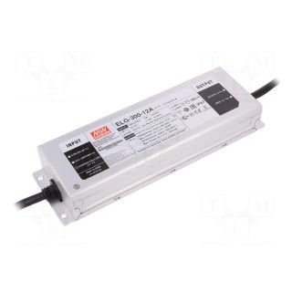 Power supply: switched-mode | LED | 264W | 12VDC | 11÷22A | 100÷305VAC