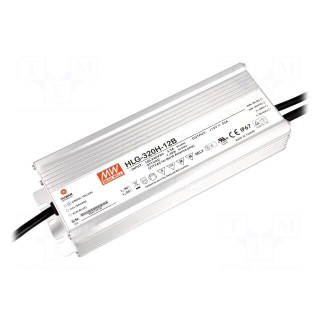 Power supply: switching | LED | 264W | 12VDC | 22A | 90÷305VAC | IP67