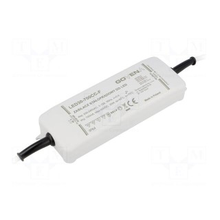 Power supply: switched-mode | LED | 30W | 10÷50VDC | 700mA | 185÷265VAC