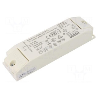 Power supply: switched-mode | LED | 30W | 24VDC | 1.25A | 198÷264VAC