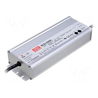 Power supply: switched-mode | LED | 321W | 30VDC | 26÷32VDC | 90÷305VAC