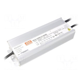 Power supply: switched-mode | LED | 320W | 114÷229VDC | 1400mA | IP67