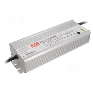 Power supply: switched-mode | LED | 320W | 114÷229VDC | 700÷1400mA