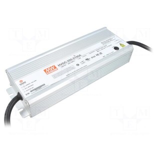 Power supply: switched-mode | LED | 320W | 76.2÷152.4VDC | 180÷528VAC