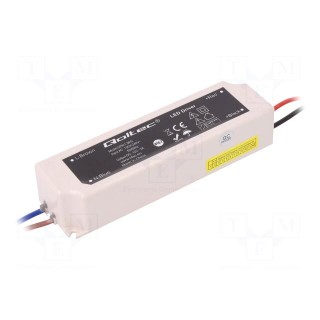 Power supply: switched-mode | LED | 36W | 12VDC | 3A | IP67 | OUT: 1