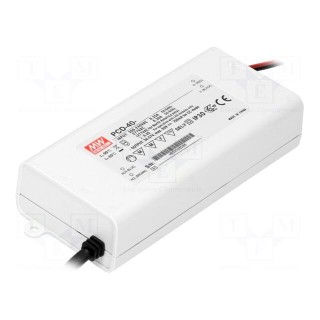 Power supply: switched-mode | LED | 39.9W | 22÷38VDC | 1050mA | IP42