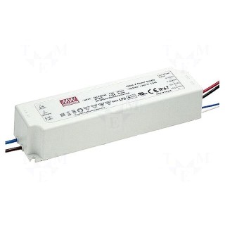Power supply: switched-mode | LED | 40.08W | 12VDC | 3.34A | 90÷305VAC