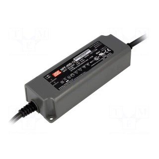 Power supply: switched-mode | LED | 40.08W | 7.2÷12VDC | 3.34A | IP67