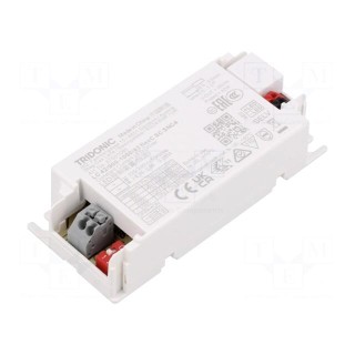 Power supply: switched-mode | LED | 42W | 24÷42VDC | 900÷1050mA | IP20