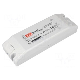 Power supply: switched-mode | LED | 45.6W | 24VDC | 18÷24VDC | 1.9A