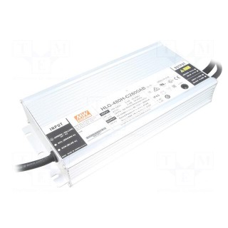 Power supply: switched-mode | LED | 479W | 85÷171VDC | 1400÷2800mA