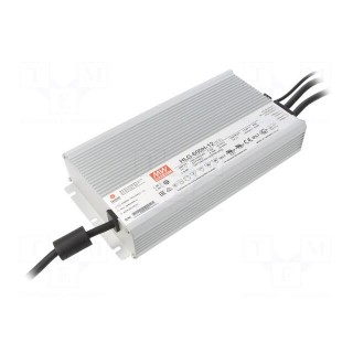 Power supply: switched-mode | LED | 480W | 12VDC | 40A | 90÷305VAC | IP67