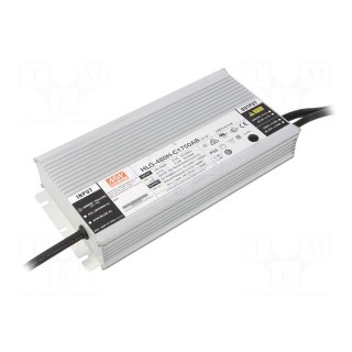 Power supply: switched-mode | LED | 480W | 137÷274VDC | 875÷1750mA