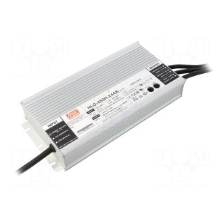 Power supply: switched-mode | LED | 480W | 24VDC | 10÷20A | 90÷305VAC