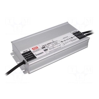 Power supply: switched-mode | LED | 480W | 24VDC | 20A | 90÷305VAC | IP67