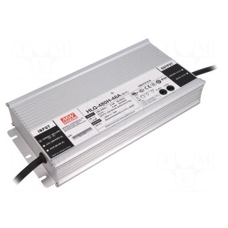 Power supply: switched-mode | LED | 480W | 48VDC | 40.8÷50.4VDC | 5÷10A