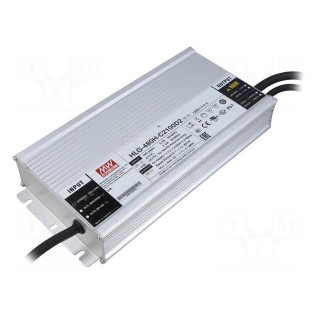 Power supply: switched-mode | LED | 481W | 114÷229VDC | 2.1A | IP67