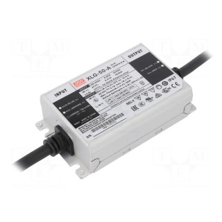 Power supply: switched-mode | LED | 50W | 22÷54VDC | 530÷2100mA | IP67