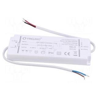 Power supply: switched-mode | LED | 50W | 24VDC | 2.08A | 220÷240VAC