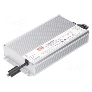 Power supply: switched-mode | LED | 480W | 12VDC | 40A | 90÷305VAC | IP67