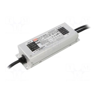 Power supply: switched-mode | LED | 60W | 12VDC | 2.5÷5A | 100÷305VAC