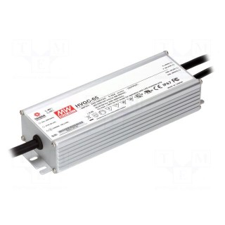 Power supply: switched-mode | LED | 65W | 13÷130VDC | 500mA | IP67