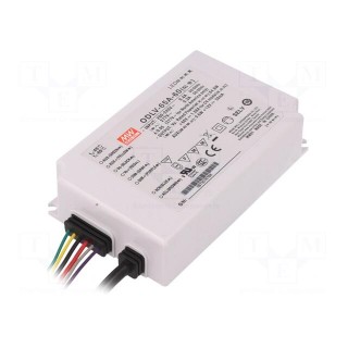 Power supply: switched-mode | LED | 65W | 60VDC | 1.08A | 180÷295VAC