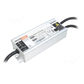 Power supply: switched-mode | LED | 70W | 100÷200VDC | 210÷350mA | IP65