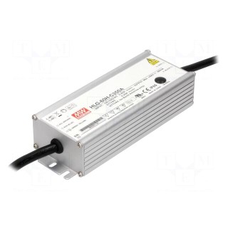 Power supply: switched-mode | LED | 70W | 100÷200VDC | 210÷350mA | IP65