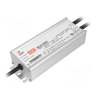 Power supply: switched-mode | LED | 70W | 100÷200VDC | 350mA | IP67