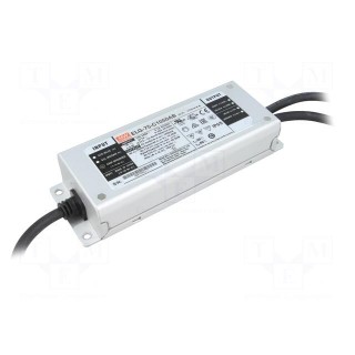 Power supply: switched-mode | LED | 74.55W | 35÷71VDC | 525÷1050mA