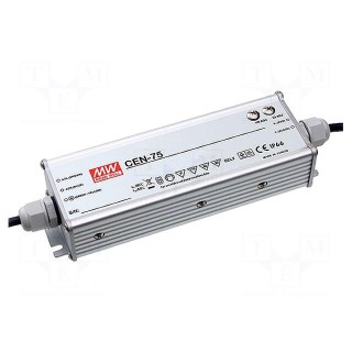 Power supply: switched-mode | LED | 75.6W | 42VDC | 37÷46VDC | 1.8A