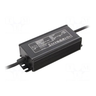 Power supply: switched-mode | LED | 75W | 45÷150VDC | 500mA | IP67 | LCO