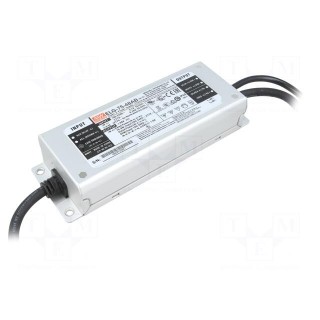 Power supply: switched-mode | LED | 76.8W | 48VDC | 0.8÷1.6A | IP65