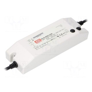 Power supply: switched-mode | LED | 81.6W | 24VDC | 22÷27VDC | IP64
